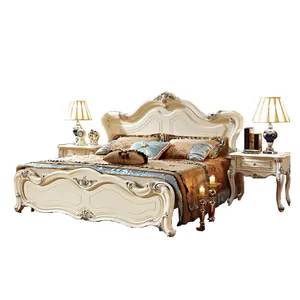 Neueste design Königliche Möbel Schlafzimmer Set klassische italienische provinz schlafzimmer möbel set