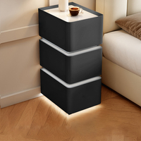 Table de chevet intelligente avec station de charge, lampe de chevet, table de chevet avec charge sans fil