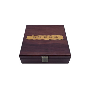 Caja de regalo cuadrada de madera maciza personalizada de 6 mm hecha a mano para almacenamiento de cordyceps - Product Image 4