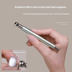 Barra magnética profesional de doble cabeza multifunción para decoración de uñas, gran oferta de Metal, cuentas de cristal para ojo de gato, suministros de pegamento para esmalte de uñas - Product Image 1