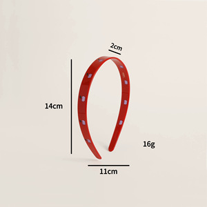 जापानी मीठा लाल सेब अद्वितीय शैली एसीटेट ताजा और ट्रेंडी हेयरबैंड सहायक महिलाओं के लिए - Product Image 5