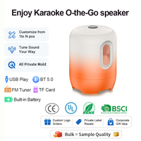 Mini Altavoz LED Portátil de Moda con Radio FM, Ranura para Tarjeta TF y Entrada AUX, Divertido Regalo Electrónico para Niños y Adultos