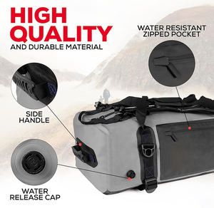 60L spor su geçirmez spor çantası ağır yün açık botla botla ekipmanları kamp kayak için şık kuru çanta - Product Image 3