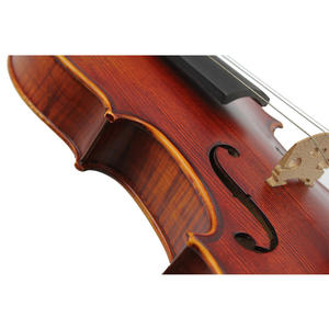 Violín Yashi <span class=keywords><strong>Barroco</strong></span> Flameado Hecho a Mano de Alta Calidad con Tapa de Abeto y Fondo/Laterales de Arce para Venta al por Mayor - Product Image 3