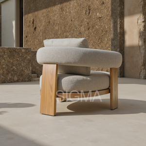 Juego de Sofás de Teca para Exteriores Estilo Hotel <span class=keywords><strong>IGMA</strong></span>, Impermeable y Lavable, para Villa, Apartamento, Jardín y Patio - Product Image 2