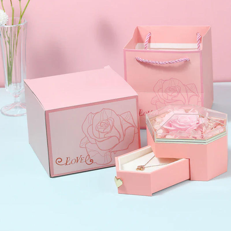 Fleur éternelle rose