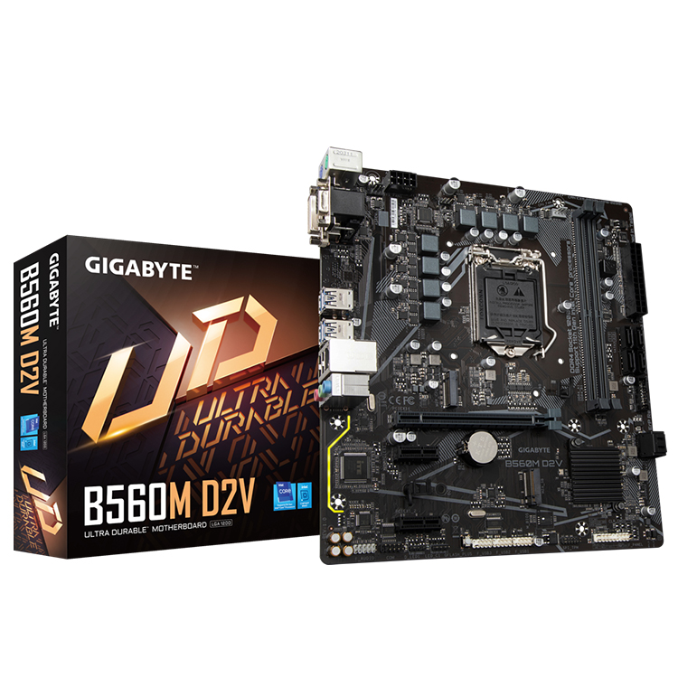 GIGABYTE B560M D2V (rev. 1.0) - Gaming Motherboard for Intel Core Cpus