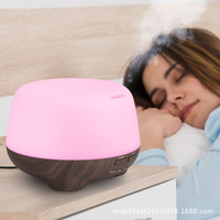 Diffuseur d'arômes électrique, humidificateur 500 ml, utilisation hôtelière, diffuseur d'huiles essentielles ultrasonique silencieux avec lumière LED contrôlée par application
