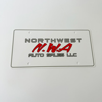 Plaques d'immatriculation en métal PVC à finition brillante personnalisées en usine pour motos américaines 1963-1965, épaisseur 0,6 mm-1 mm, Runxian