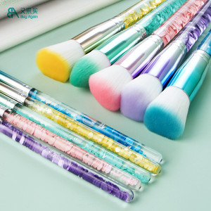 فرش سائلة ظريفة براقة فاخرة من الرمال المتحركة فرش مكياج ملونة - Product Image 3