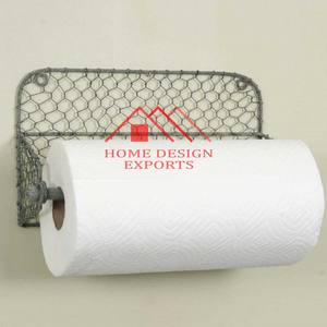 Support pour la maison hôtels et restaurants porte-serviettes fantaisie moderne Vintage ferme rustique gris galvanisé gris boîte à mouchoirs - Product Image 6