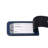 Étiquette de bagage rectangulaire double face pour impression laser, étiquettes en cuir vierges pour carte d'embarquement, pour impression DIY de nom et logo