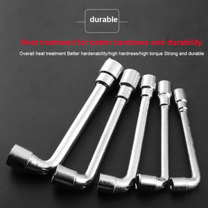 Clé à douille en L de 8 à 19 mm, outils de quincaillerie, clé à douille hexagonale industrielle, clé à douille double extrémité, outil de réparation de machines, clé hexagonale - Product Image 4