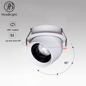 Faretto da incasso in alluminio dimmerabile <span class=keywords><strong>10W</strong></span> rotondo faretto a <span class=keywords><strong>LED</strong></span> da soggiorno regolabile nordico e faretto rotante - Product Image 3