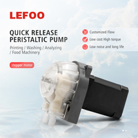 LEFOO 12/24v Moteur pas à pas à vitesse réglable Pompe péristaltique Fabricant 200 ml/min Pompe péristaltique pour le dosage des boissons
