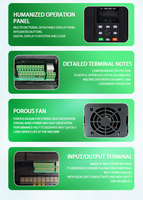 Inverter Electronics VFD380V3Phase 7.5kW11kw Variateur de fréquence pour transformateur de convertisseurs de compresseur de contrôle de vitesse de moteur