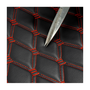 Quilted da bọt xốp ghế xe PVC kim cương khâu Sàn Vải xe bọc da - Product Image 4