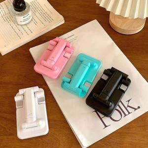Adjustable Foldable Plastic Phone <b>Stand</b>-Portable Desktop Mount for <b>Tablets</b> Live Streaming More-Custom Logo Available Silk Screen - Product Image 2