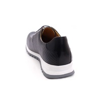Nouvelles Chaussures Oxford de Luxe pour Homme en Cuir Véritable 2021, Élégantes à Lacets avec Semelle Plate Décontractée pour Sport et Loisirs Extérieurs, Couleur Bleue