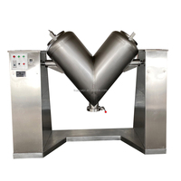 Mélangeur de poudre pour boulangerie alimentaire sèche, mélangeur de type V avec moteur et boîte de vitesses, acier inoxydable automatique à haute efficacité