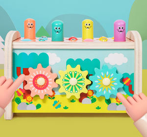 Лидер продаж, многофункциональная игра «Лев, Крот», игра «Поймай червя», музыкальный ударный инструмент, детская музыкальная игрушка Монтессори - Product Image 6