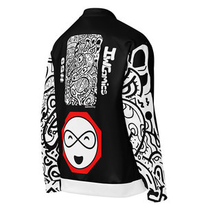 Chaqueta Bomber Unisex IMPOSSIBLE, Reversible, Estilo Vintage, Bordado Chenille, Cierre de Cremallera, Talla XS, Fabricada en PU y Spandex, de una Sola Pieza - Product Image 2