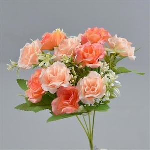 פרחים דקורטיביים סינטטיים נצחיים פרחים, ורדים וצמחים ורדים הסיטונאי קשת אורצ 'יד מקורה אירועים - Product Image 2