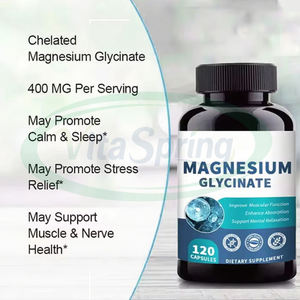VitaSpring Magnesio Bisglicinato Etiqueta privada Suplementos deportivos 400mg 500mg Cápsulas de bisglicinato de magnesio - Product Image 2