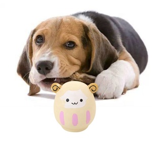 ของเล่นสุนัขรูปสัตว์น่ารัก ทนทานต่อการกัด ทำความสะอาดฟัน ยางลาเท็กซ์ ช่วยเสริมสร้างเสียง - Product Image 5