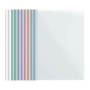 Morandi Color Custom PP <b>A4</b> Rod Clip Large Capacity Student Triangle <b>Folder</b> Transparent Test Paper Holder Organizer Office School - Product Image 1