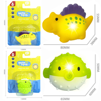 TOMMABO Floating on the Water Rubber Niedliche Tiere Hai Elefant Volleyball Puppe Baby mit leichtem Bades pielzeug