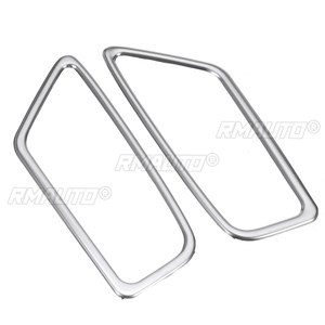 2X Cubierta Decorativa para Rejilla de Ventilación del Salpicadero del Coche, Adhesivo de Acero Inoxidable para Geely Atlas Boyue Emgrand NL-3 Proton X70 2017 2018 2019 - Product Image 3