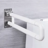 안티-슬립 ABS 플라스틱 플립 홈 욕실 U 모양 화장실 난간 핸디캡 안전 접이식 잡아 바 장애인