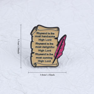 Insignia de aleación única de personalidad literaria "Thorns and Roses Court Inspiration", adecuada para abrigos, suéteres, etc., insignias. - Product Image 4