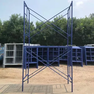 Matériau de construction coréen marcher à travers le système de cadre d'échafaudage de maçon de porte en acier galvanisé H Joint Pin