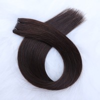 Extensions de cheveux humains Genius Wefts 100g, tissées à la main, européennes, super double drawn, ondulées et lisses