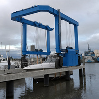 Grue de levage de yacht à prix compétitif, grue de levage de bateau légère de 30 tonnes à câble métallique
