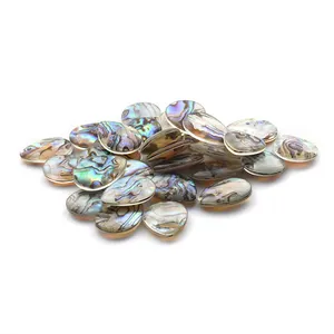 Synthesis Abalone Shell Decal Crystal Cut Size Shape Wholesale High Quality Oval Carving Surface Cutting Gemstones Abalone Shell