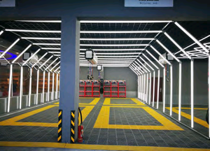 <span class=keywords><strong>Garage</strong></span> Hexagrid Inspection intérieure Auto Tunnel Detailing Lights Hand Work Led Linear Hexagon Ceiling Detailing Light - Product Image 5