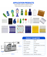 Machine de remplissage aseptique BFS entièrement automatique GGS-240 pour liquides en bande, machine d'emballage plastique pour liquides oraux en bande de petit volume