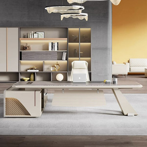 LBZ-78-11 thiết kế hiện đại sang trọng Ông Chủ Bàn đồ nội thất văn phòng quản lý bàn làm tại Trung Quốc CEO bàn Bàn văn phòng bàn - Product Image 2