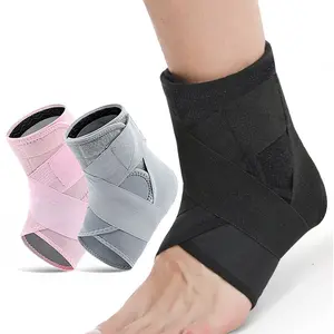 Compressieondersteuning Enkelbrace Op Maat Verstelbare Voetsteun Bandage Wrap