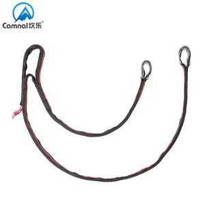 เชือกนิรภัยแบบหางวัว 55.5 ซม. 31.5 ซม. พร้อมห่วงเหล็ก D-Ring โพลีเอสเตอร์ อุปกรณ์ป้องกันการตก - Product Image 1