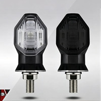 Mini clignotant LED pour moto, indicateur ambre, lumière de remplacement pour Honda Wave Alpha