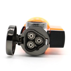 Bán Buôn Mini Nhựa Butan <span class=keywords><strong>Torch</strong></span> Nhẹ Hơn Có Thể Điều Chỉnh Ba Máy Bay Phản Lực Ngọn Lửa Cigar Nhẹ Hơn Cho Khói Cửa Hàng - Product Image 2