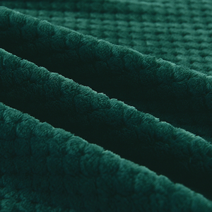 <span class=keywords><strong>Couverture</strong></span> en flanelle de treillis d'ananas de <span class=keywords><strong>maille</strong></span> de couleur unie d'hôtel <span class=keywords><strong>couverture</strong></span> de cadeau personnalisée d'entretien facile - Product Image 2