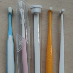 Brosse à dents douce pour animaux de compagnie, avec étui de voyage et gratte-langue, pour chats et chiens, hygiène buccale, nettoyage en profondeur - Product Image 5