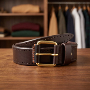Ceintures en cuir pour hommes, confortables, écologiques, décontractées, de luxe, à la mode, solides, robustes, légères, longueur personnalisable - Product Image 1