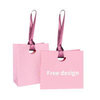 Emballage de bonbons de mariage, sacs cadeaux en papier couché de luxe personnalisés, poignées en ruban, matériaux recyclés, impression offset pour la fabrication de bougies