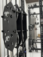 Équipement de musculation à domicile Rising DLR21, entraîneur fonctionnel, machine Smith, rack à squats, construction en acier inoxydable, poids 80 kg*2